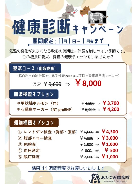 2025秋冬健診キャンペーン